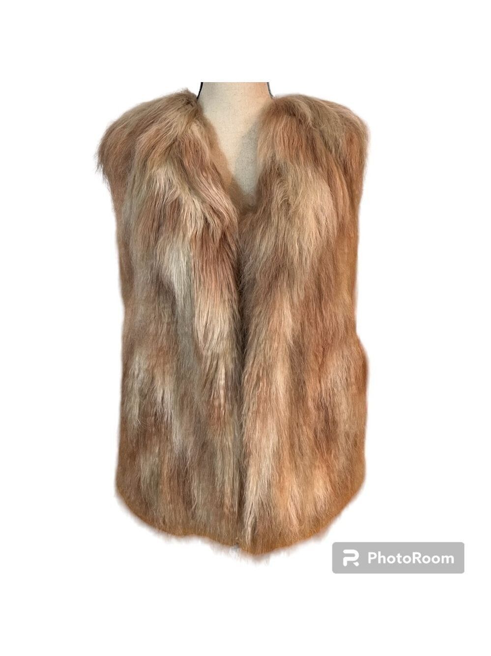 NWT AS by DF Elisabetta Shag Faux Fur Vest Sz-S